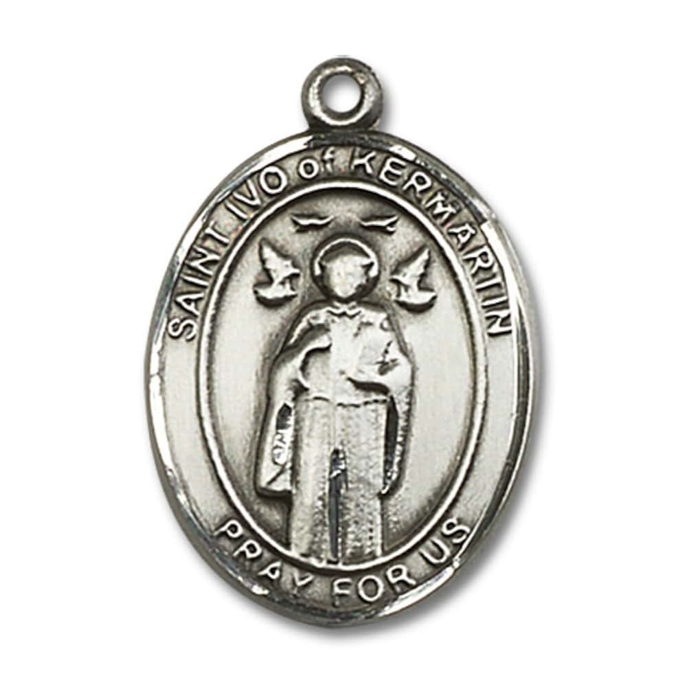 Bonyak Jewelry Saint Medal Collection St. Ivo Pendant In Sterling Silver (photo 2)