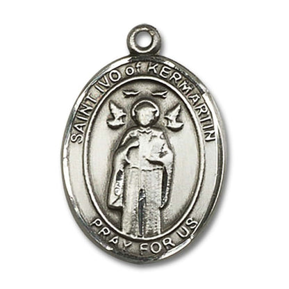 Bonyak Jewelry Saint Medal Collection St. Ivo Pendant In Sterling Silver (photo 2)