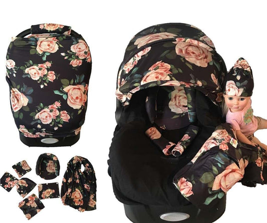 BabyOneStop 9-Piece Infant Car Seat Cover and Accessory Set