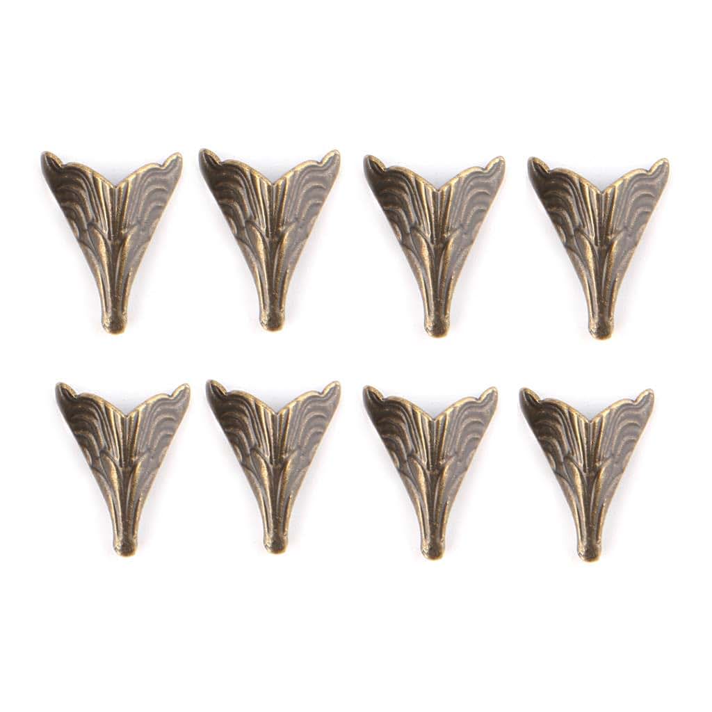 Nigubwo 8Pcs Antique Corner Protectors Bronze Tone