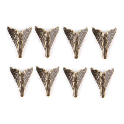Nigubwo 8Pcs Antique Corner Protectors Bronze Tone