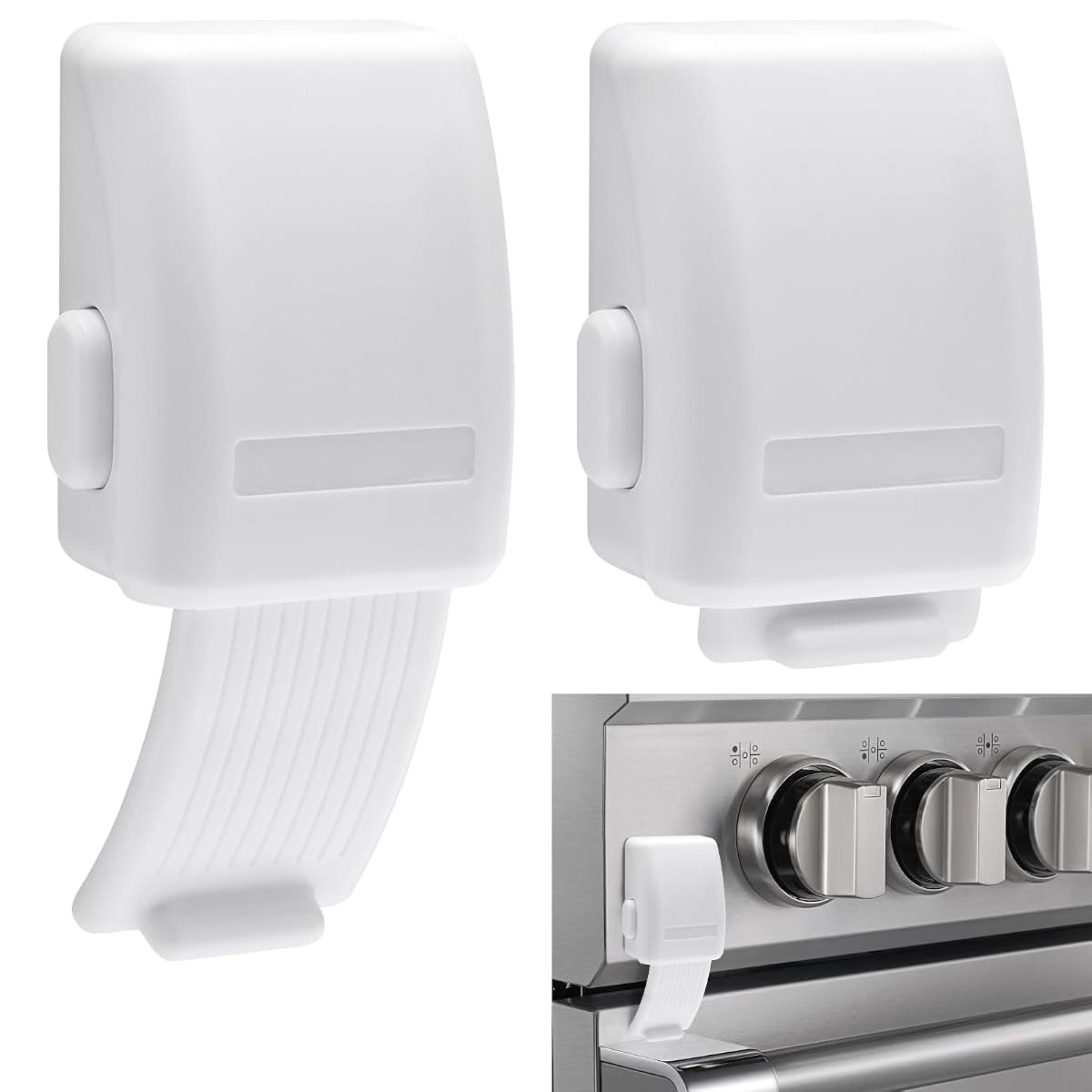 Windspeed 2Pcs Childproof Oven Door Lock Heat Resistant PC