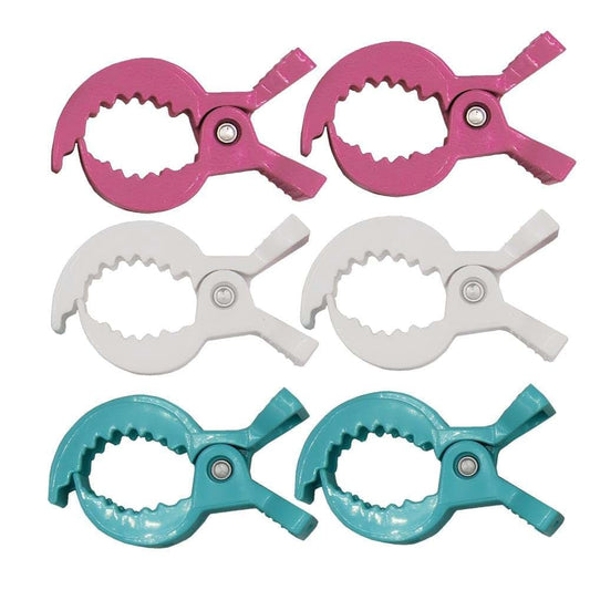DoerSpace Stroller Pegs 6 Pack for Muslin Blankets and Toys