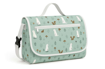 Nest&Nurture Portable Baby Changing Pad, Waterproof Foldable Diaper Changing Mat with Storage Pockets, Travel Changing