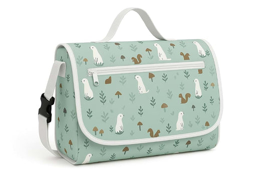 Nest&Nurture Portable Baby Changing Pad, Waterproof Foldable Diaper Changing Mat with Storage Pockets, Travel Changing