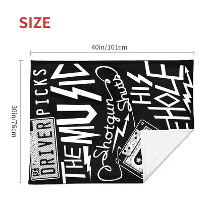 XFYJRKL Supernatural Driver Picks The Music Baby Blanket Soft Baby Swaddle Blanket for Boys Girls, Newborn Receiving (photo 4)