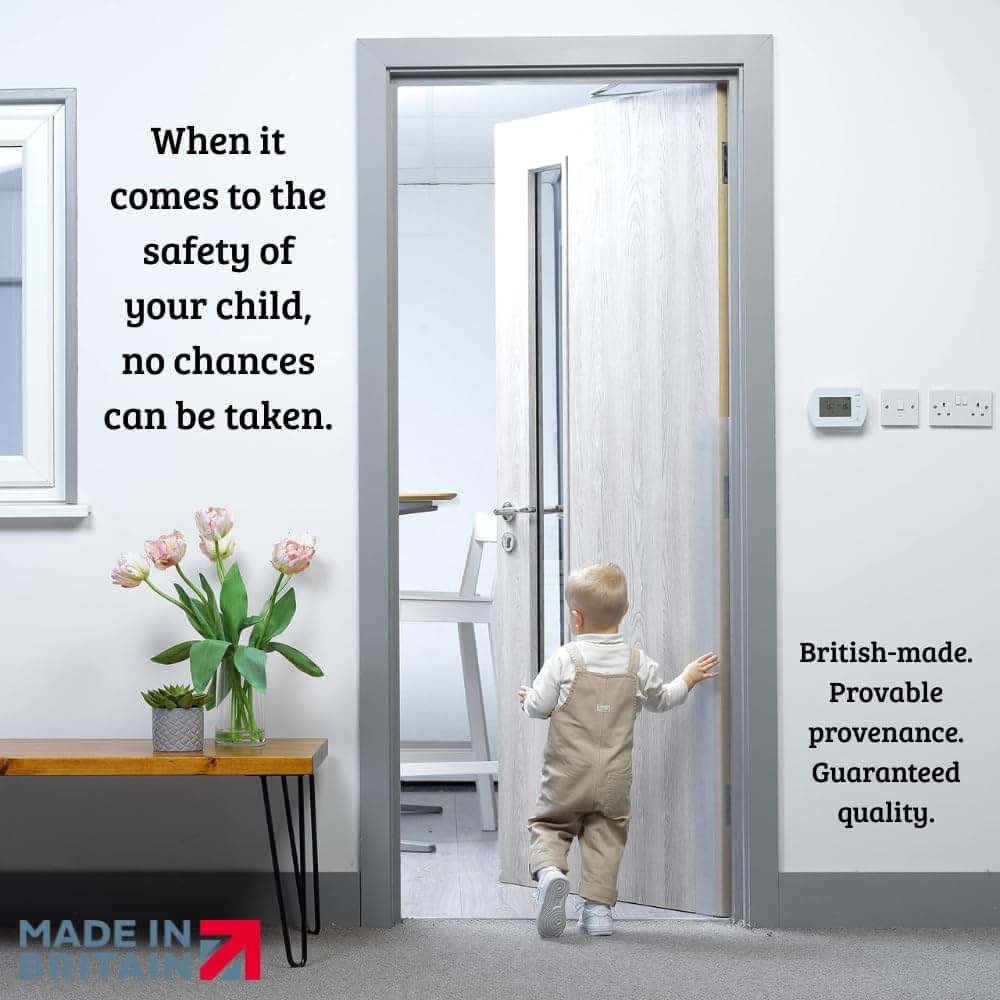 Cardea Solutions Cardea Child Safety Door Finger Pinch Guard Hinge Protectors Pack - Clear … (Single Pack) (photo 4)