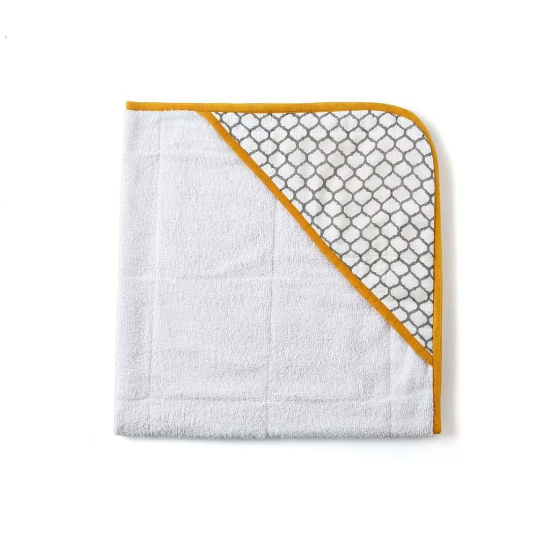 Malabar Baby Hooded Towels - Block-Printed Cotton Hooded Towel (photo 2)