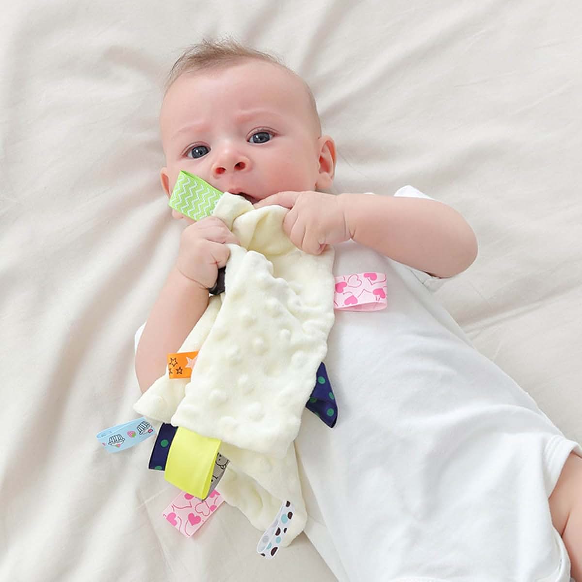SHITINGRM Baby Appease Towel Soft Soother Teether Infants Comfort Sleeping Nursing Cuddling Square Sensory Security (photo 2)