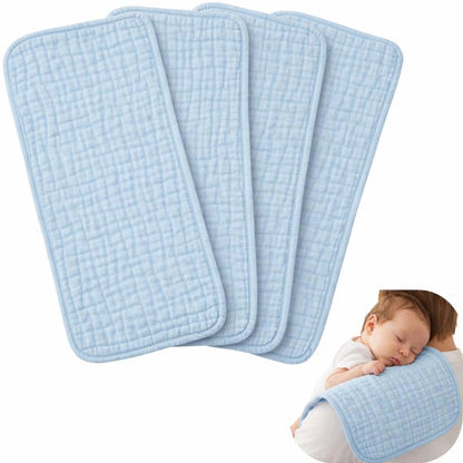 Jack & Jill & Baby 6-Layer Muslin Cotton Burp Cloths in Blueberry Kisses