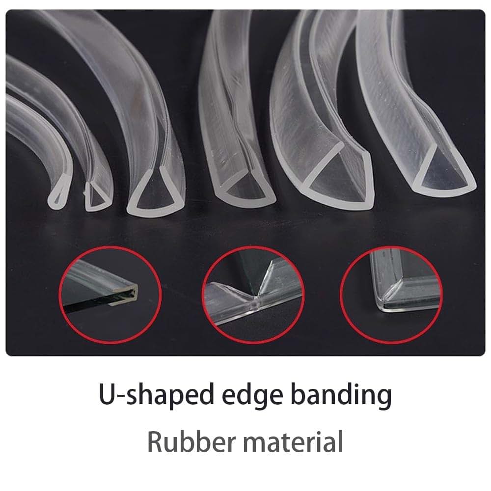 SXHJDY U Shape Clear Protector Strip, 10Ft Self-Adhesive Bumper Guard Strip, PVC Edge Corner Protector for Sharp Edge (photo 3)