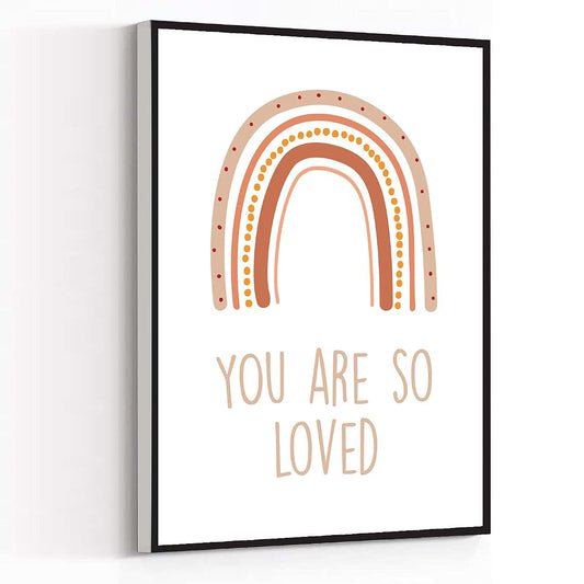 BabyOneStop You Are So Loved Nursery Canvas Wall Art, 16x20 Inch