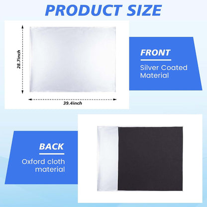 ElaraBerry Car Seat Sun Shade Cover, Reflective Heat Protector (photo 2)