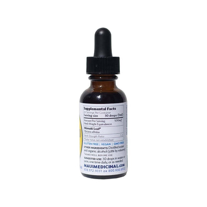 Maui Medicinal Herbs Mamaki Botanical Extract 1 fl oz Liquid Drops for Cardiovascular Support