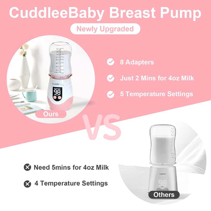CuddleeBaby Portable Cordless Bottle Warmer In Pink (photo 4)
