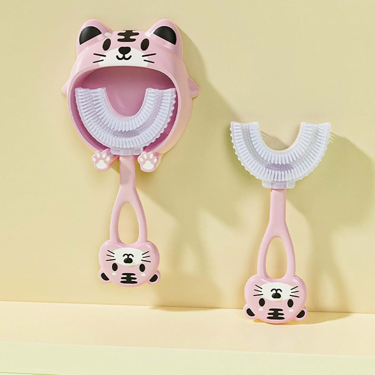 Genérico U Shape Infant Toothbrush With Soft Silicone Head (photo 2)