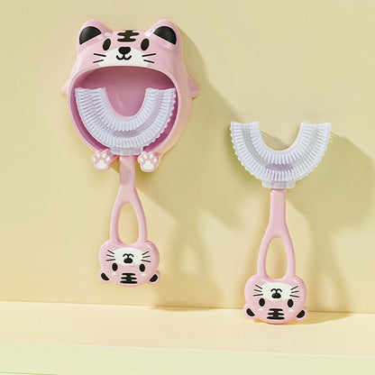 Genérico U Shape Infant Toothbrush With Soft Silicone Head (photo 2)