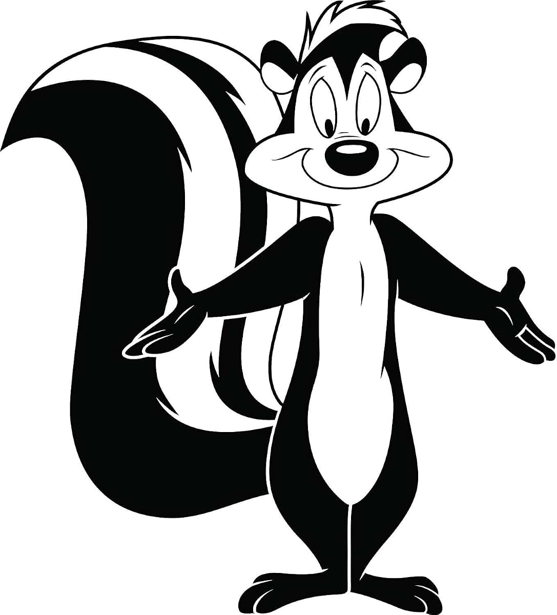 All Things Valuable Cartoon Character Skunk And Raccoon Wall Decals