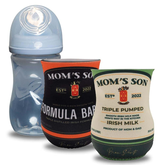 Brew Pants Irish Whiskey Themed Baby Bottle Coozie Set