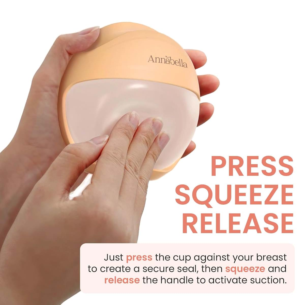 Annabella Silicone Hands Free Wearable Breast Milk Collector