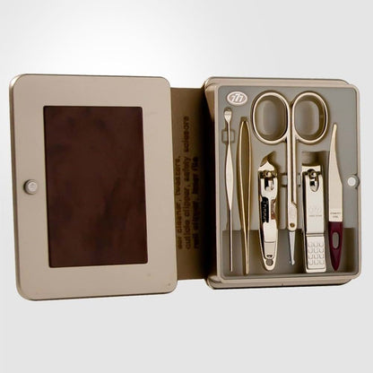 Three Seven (777) Travel Manicure Grooming Kit 6-Piece Nail Clipper Set (TS-5300WG)
