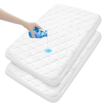 Pack And Play Mattress Pad Sheet Cover (27" X 39", 2 Pack)