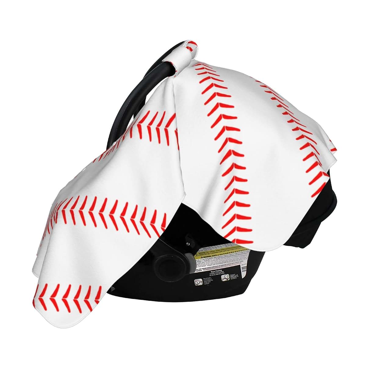 BabyOneStop Baseball Baby Car Seat Canopy Cover Multi Use Nursing Cover