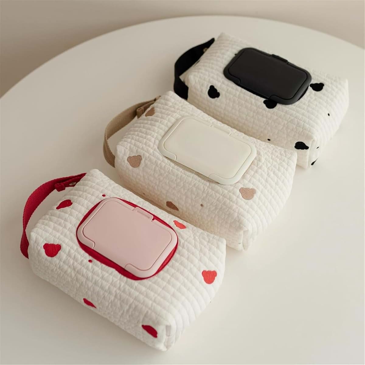 Ptilsery Embroidered Bear Stroller Wet Wipe Pouch (photo 3)