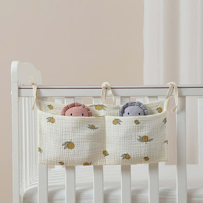 Psdndeww Baby Bedside Bag Portable Diaper Storage Bag Feeding Bottle Organizing Bag Hanging Storage Bags Baby Bedding (photo 3)