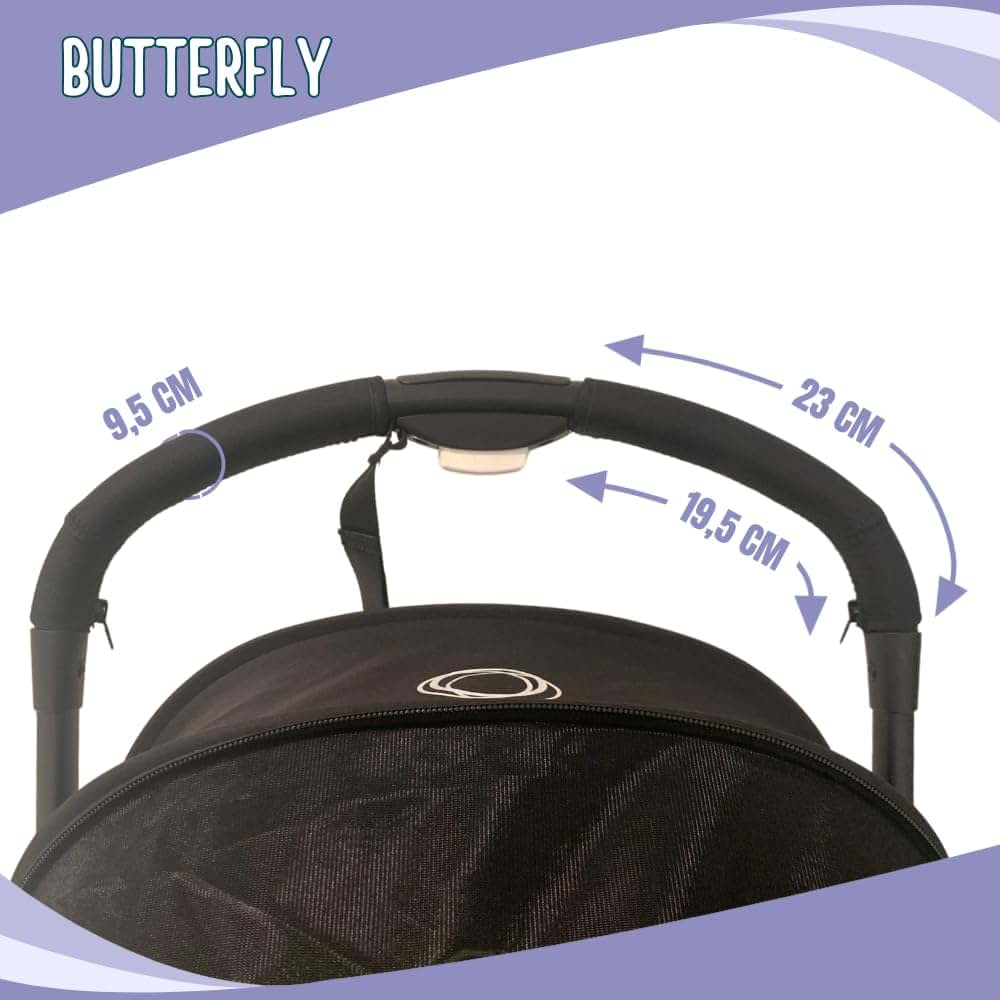 PROTEC TIF | Neoprene Handlebar Protector Covers Compatible with Bugaboo Butterfly (Fits Over Original Covers) (photo 3)
