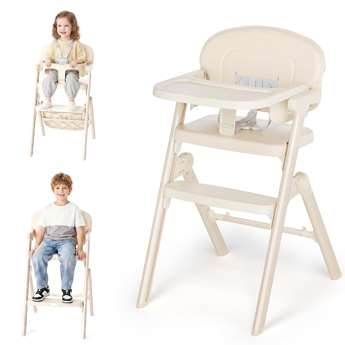 Meetaglow Foldable High Chair for Babies and Toddlers