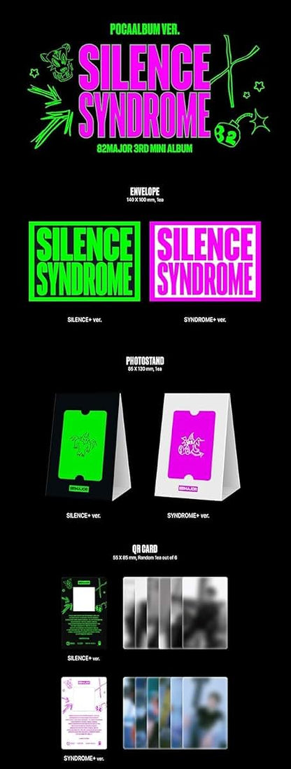82Major Silence Syndrome 3rd Mini Album With Tracking Sealed (Poca Syndrome+ Version) + Extra Photocards