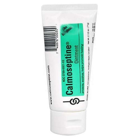 Calmoseptine Diaper Rash Ointment, 2.5 oz (Pack of 3), Moisturizing, Relieves Skin Irritation, Anti-Inflammatory