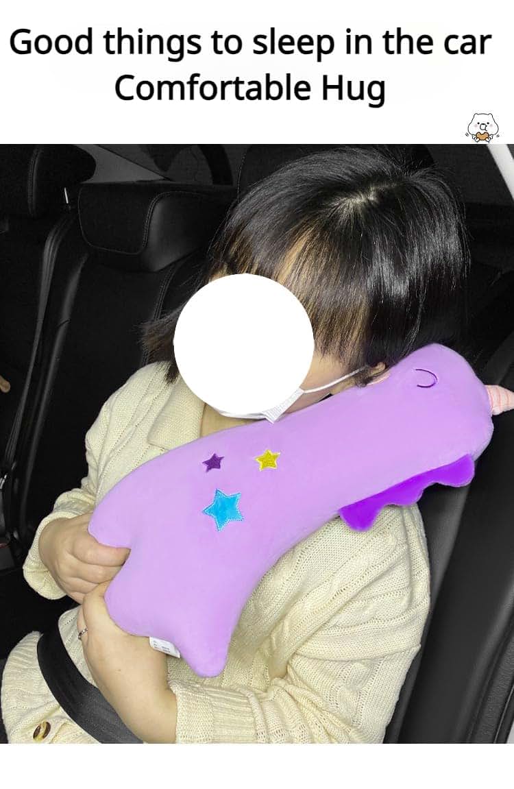 HOUKIG Car Seat Belt Cover Toy Rabbit Eggplant (photo 3)