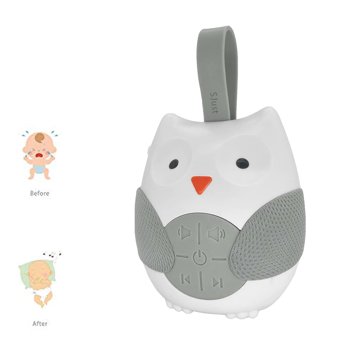 Sjust Owl Portable White Noise Machine With Nightlight