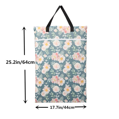 Sigzagor 1 Large Hanging Wet Bag Laundry Pail for Travel Organizer