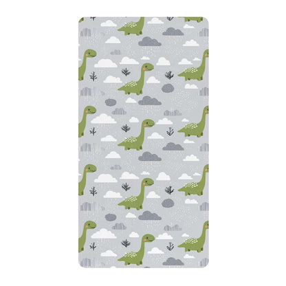 decor gift Dinasaur Brontosaurus Gray Green Baby Crib Sheets for Boys Girls Cotton Baby Playard Sheet Soft Breathable