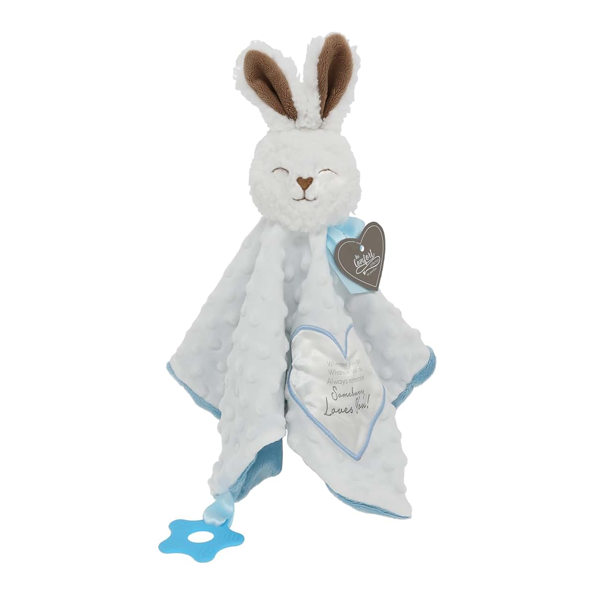 Pavilion Gift Company Somebunny Blue Lovey Lovey Blanket Bunny with Teether (photo 4)