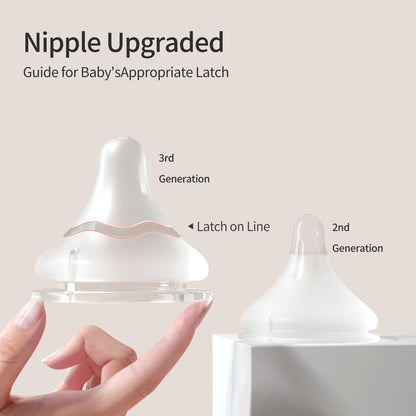 Pigeon Silicone Nipple with Latch-On Line