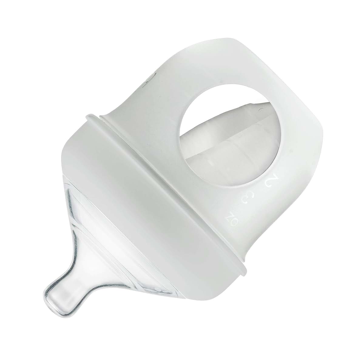Boon Nursh Silicone Bottle with Air-Free Pouch | 4 oz Slow Flow