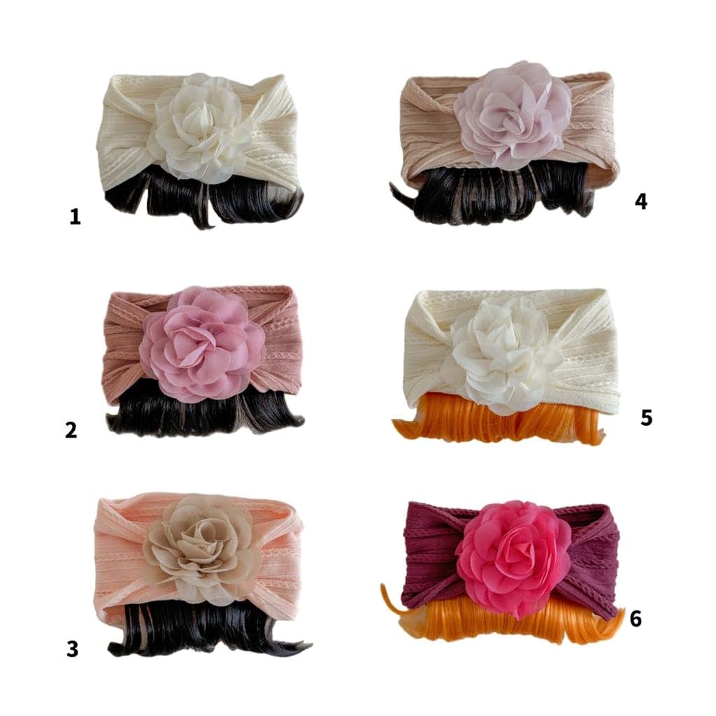 JNIYHGENS Infant Floral Faux Hair Band