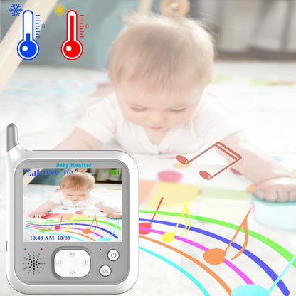 Derebir Video Baby Monitor with Camera, 3.2 Inch Screen, Two-Way Talk, Night Vision