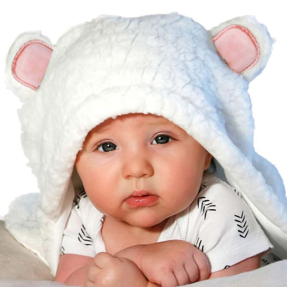 Jam Naturals Cute Bear Newborn Swaddle With Organic Cotton Lining