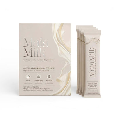 MaiaMilk Human Donor Milk Powder Packets, Supplemental Infant Nutrition