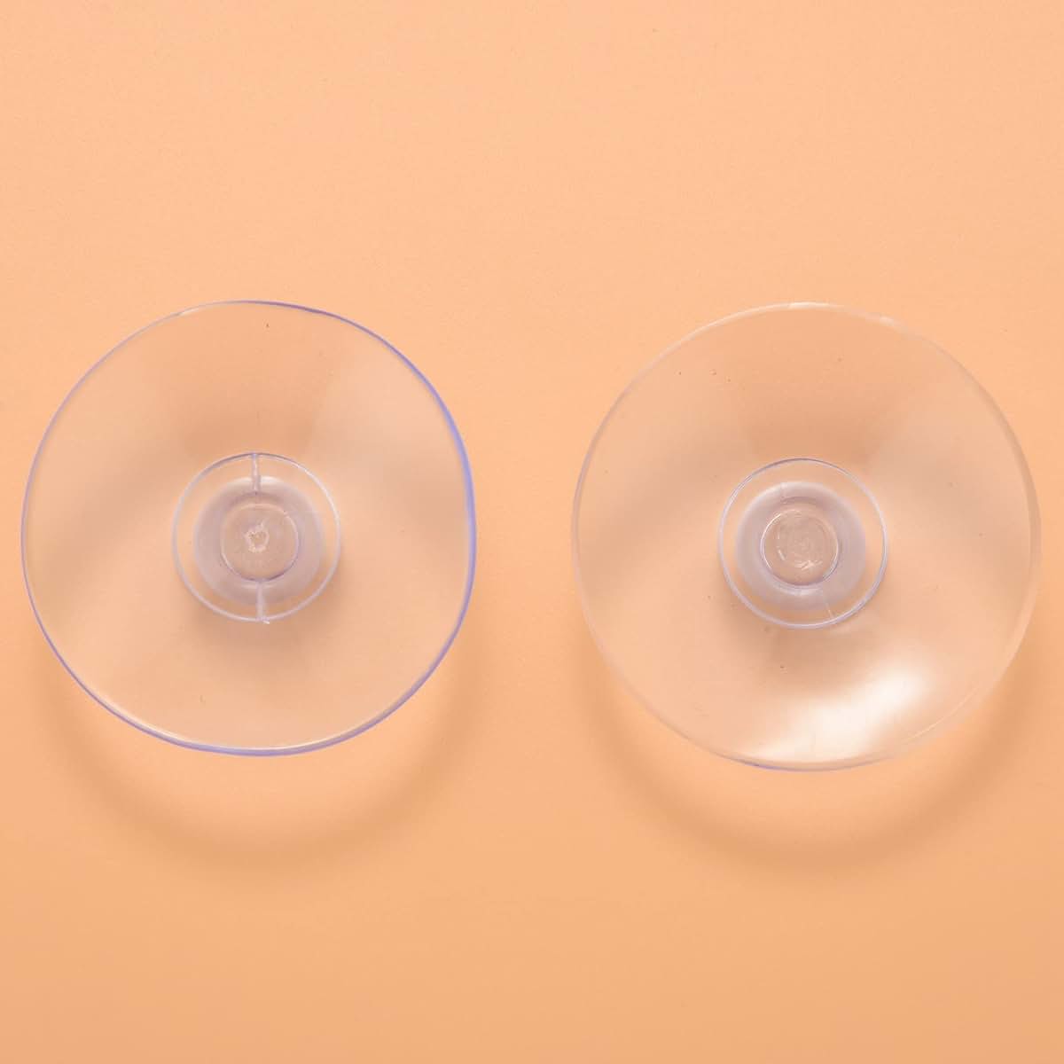 Pasuihcay 100Pcs 40Mm Clear Suction Cup Sucker Mushroom Head Suction Cup Suction, Transparent