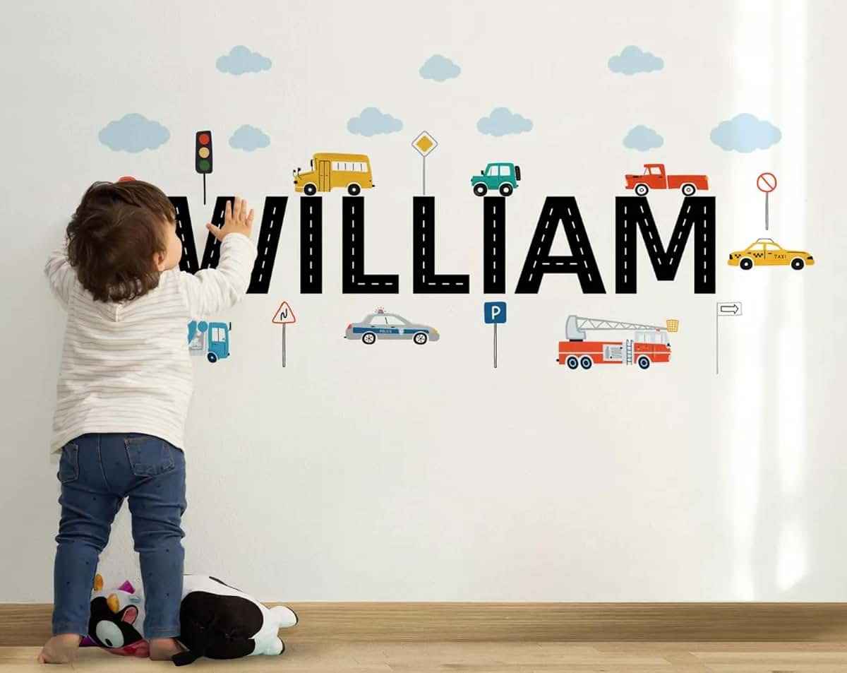 The Colors Crafter Construction Vehicles Wall Decals