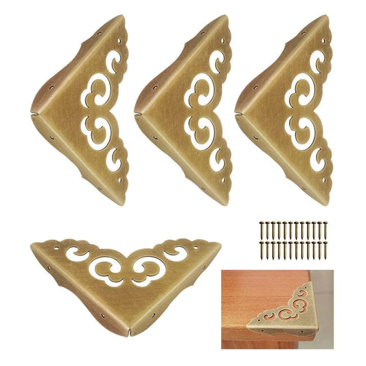 Hetyskluy Metal Corner Protectors, Bronze Decorative Furniture Guards