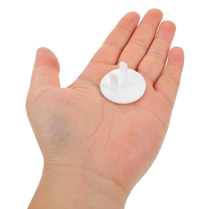 Abaodam 50pcs White Plastic 2-Prong Outlet Covers for Home Use