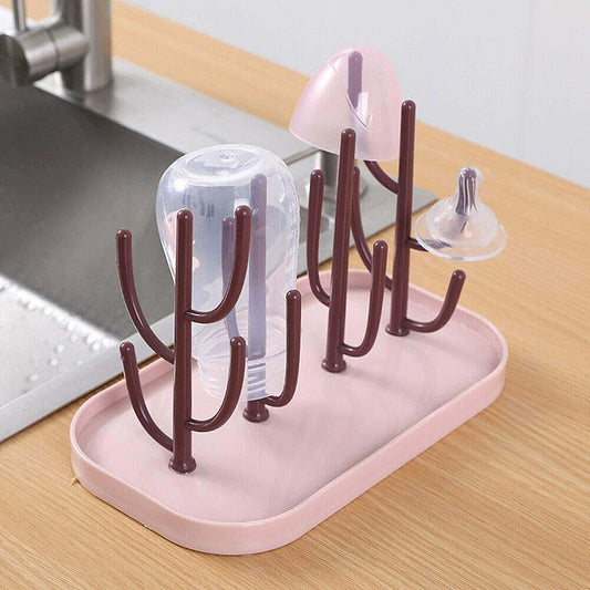 Magik Portable Baby Bottle Drying Rack - Pink (photo 2)