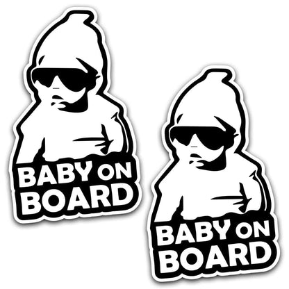 Baby On Board Sticker Decal Set for Cars